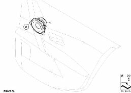SINGLE PARTS F REAR DOOR TOP-HIFI SYST.