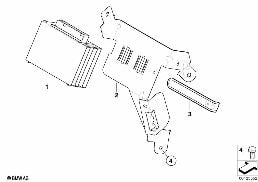 AMPLIFIER / HOLDER HIFI SYSTEM diagram for BMW 5 Series E60 530xi
