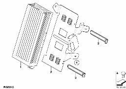 AMPLIFIER/BRACKET INDI. AUDIO SYSTEM diagram for BMW 5 Series E60 530xi