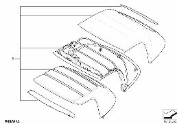 INDIVIDUAL EH CONVERTIBLE TOP diagram for BMW Z8 E52 Z8