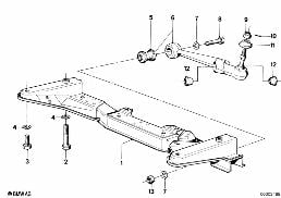FRONT AXLE SUPPORT/WISHBONE