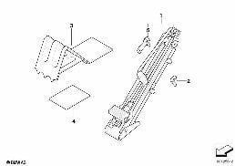 Trousse à outils/Cric diagram for BMW 5 Series E39 525td