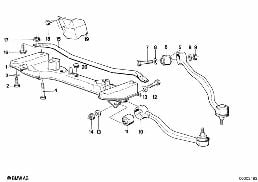 FRONT AXLE SUPPORT/WISHBONE