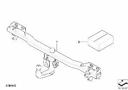 RETROFIT KIT TRAILER COUPLING DETACHABLE diagram for BMW 5 Series E60 LCI 520d