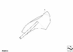 Ind. osłona dodatkowa słupka C, dolna diagram for BMW 7 Series E65 745i