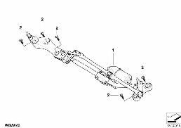 SINGLE WIPER PARTS diagram for BMW 6 Series E64 LCI 650i