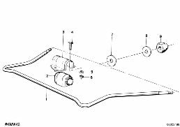 STABILIZER, FRONT diagram for BMW 3 Series E21 323i