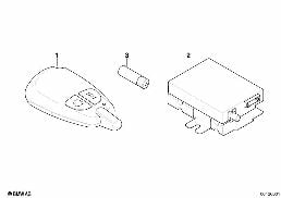 Emetteur de telecde de chauffage auxil. diagram for BMW 5 Series E39 525td