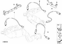 氧传感器/安装件 diagram for BMW 5 Series E60 530i