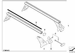 ROOF RACK diagram for BMW 7 Series E38 740i