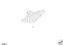 ADDITIONAL TURN INDICATOR LAMP diagram for BMW 3 Series E46 325Ci