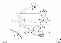 CONNECT. PCS. FRONT STRUCTURE/SIDE FRAME diagram for BMW 6 Series E63 650i
