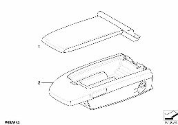 Ind. podłokietnik wielofunk., tylny diagram for BMW 7 Series E65 745i
