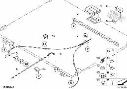 SINGLE PARTS FPULL-OUT LOADING FLOOR diagram for BMW X5 E53 4.4i
