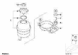 OIL CARRIER / SINGLE PARTS diagram for BMW 7 Series E65 750i