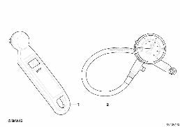 Electronic Tire Presssure Gauge diagram for BMW 7 Series E65 745i