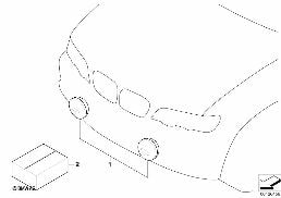 running lights diagram for BMW X5 E53 4.4i