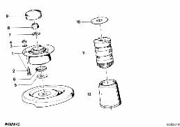 GUIDE SUPPORT/SPRING PAD/ATTACHING PARTS