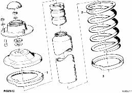 COIL SPRING diagram for BMW 3 Series E21 323i