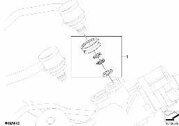 Zest.napr. szybkozłącza przew. oleju diagram for BMW 7 Series E65 745i