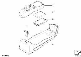 SINGLE PARTS, SA 638, CENTER CONSOLE diagram for BMW 5 Series E60 535d