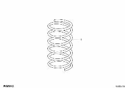FRONT COIL SPRING diagram for BMW 3 Series E30 318i