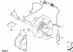 Arka tek.freni-Fren balat.-Algılayıcı diagram for BMW 7 Series E67 745LiS