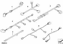ชุดเสริมชุดสายไฟ ประเภทต่างๆ diagram for BMW X5 E53 4.6is
