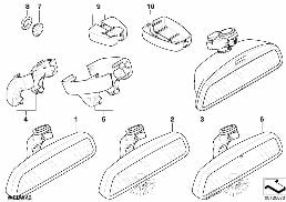 INTERIOR MIRROR diagram for BMW 7 Series E66 760Li