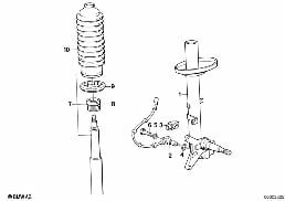 FRONT SPRING STRUT/SHOCK ABSORBER