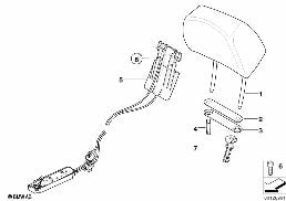 Fotel przedni, zagłówki diagram for BMW 7 Series E65 745i