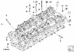 Głowica cylindrowa diagram for BMW 7 Series E66 760Li