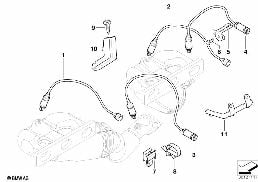 Necess.de montage de sonde lambda diagram for BMW Z4 E85 2.5i