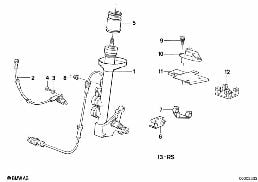 FRONT SPRING STRUT/SHOCK ABSORBER