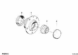 WHEEL BEARING diagram for BMW 5 Series E28 535i