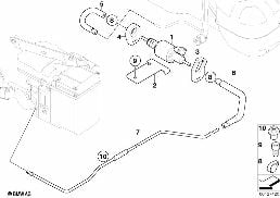 FUEL SUPPLY/PUMP/TUBING diagram for BMW 5 Series E60 530xd