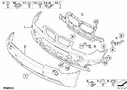 F トリム パネル diagram for BMW X3 E83 3.0i