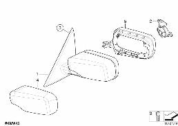 Lusterko zewnętrzne diagram for BMW 3 Series E46 316ti