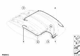 CABLE HARNESS FOLDING TOP diagram for BMW Z4 E85 3.0si