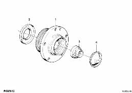 WHEEL BEARING diagram for BMW 3 Series E46 318i