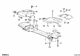 FRONT AXLE SUPPORT diagram for BMW 8 Series E31 850Ci