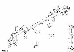 Wspornik tablicy przyrządów diagram for BMW X3 E83 LCI 2.0d