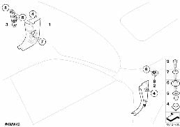 Tapicerka boczna przestrz. przypodł. diagram for BMW X3 E83 LCI 2.0d
