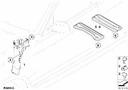 Różne elementy nadwozia diagram for BMW X3 E83 LCI 2.0d