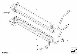 POWER STEERING COOLER diagram for BMW 5 Series E60 525i