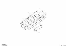 REMOTE CONTROL, REAR diagram for BMW 5 Series E61 LCI 530d