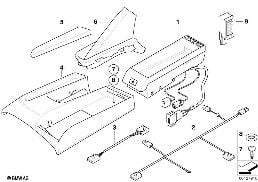 Pièces kit m. libr. Classic cons. centr. diagram for BMW Z4 E85 2.5i