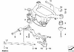 R アクスル キャリア diagram for BMW X3 E83 2.0i