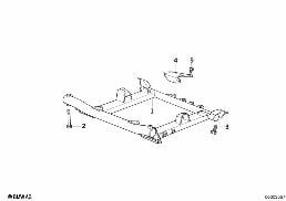 Voorasdrager diagram for BMW 5 Series E34 525ix
