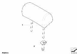 REAR SEAT HEAD RESTRAINT diagram for BMW X3 E83 2.5i
